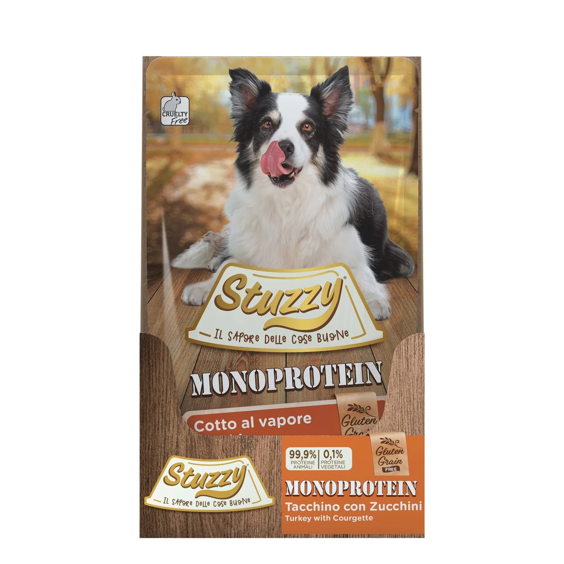 Stuzzy Monoprotein karma mokra dla psa świeży indyk z cukinią pasztet saszetka 150 g