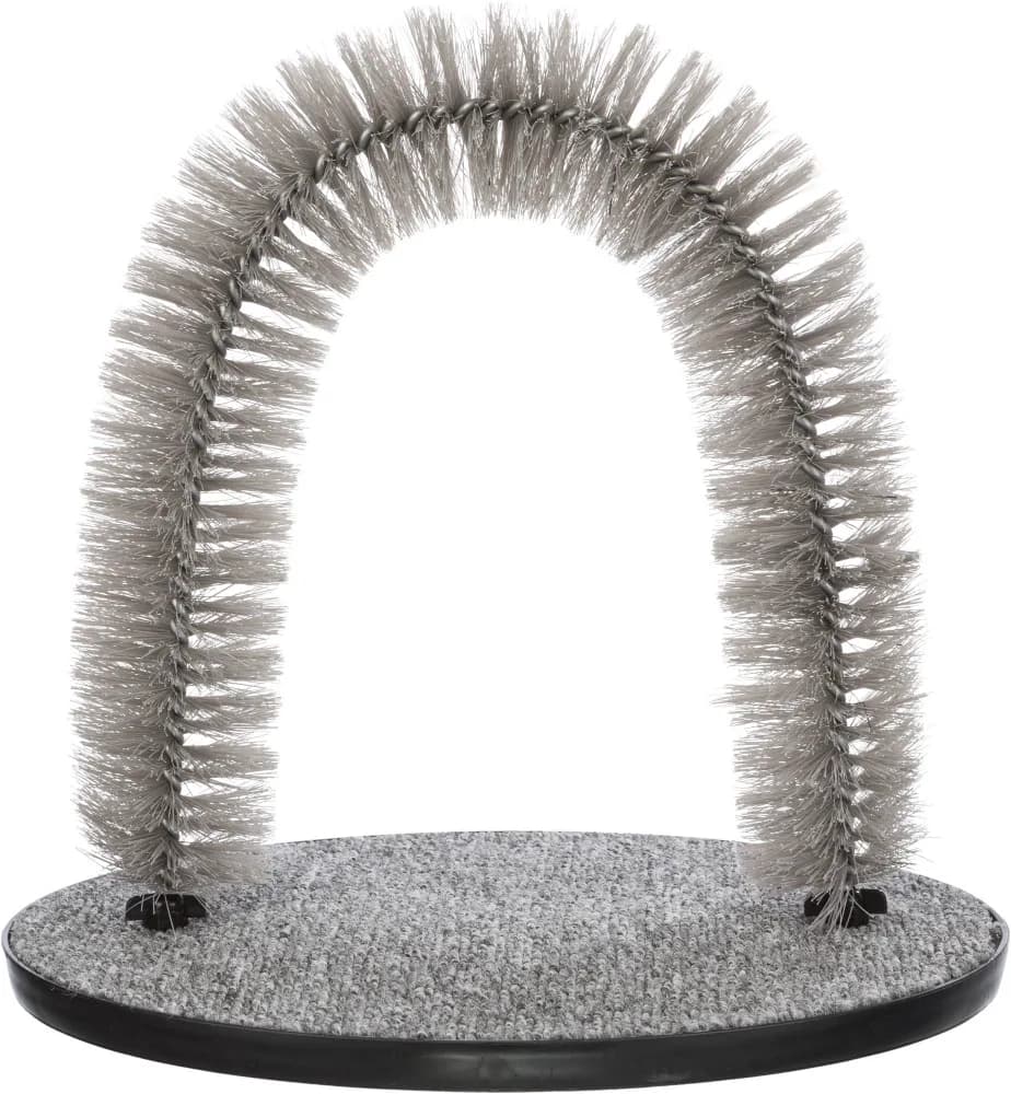 Trixie Fur Care Arch szczotka dla kotów szara 36 × 33 cm