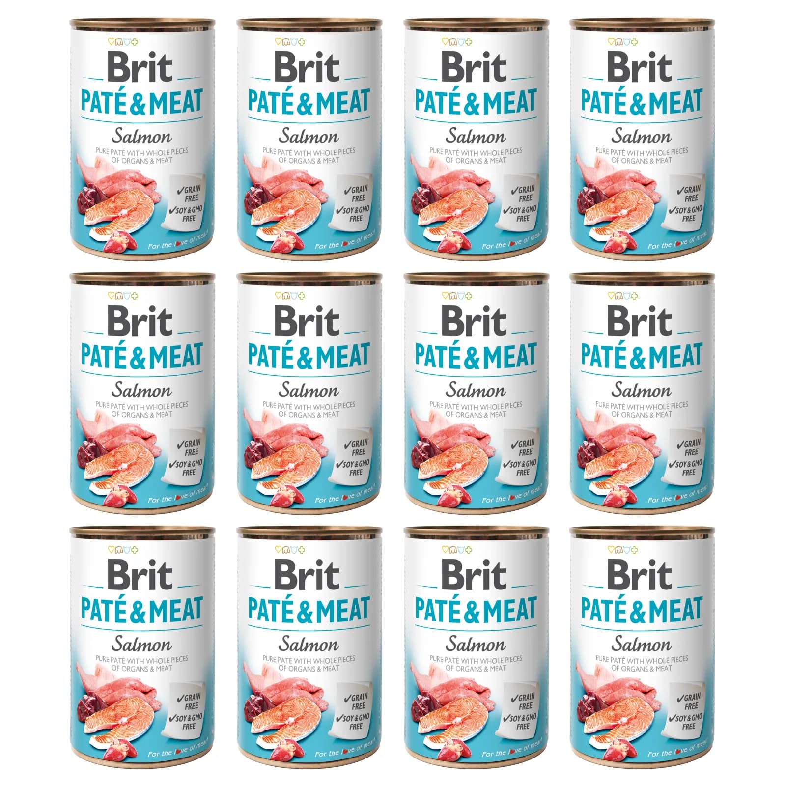 Brit Pate & Meat Salmon mokra karma dla psa z łososiem – 400 g
