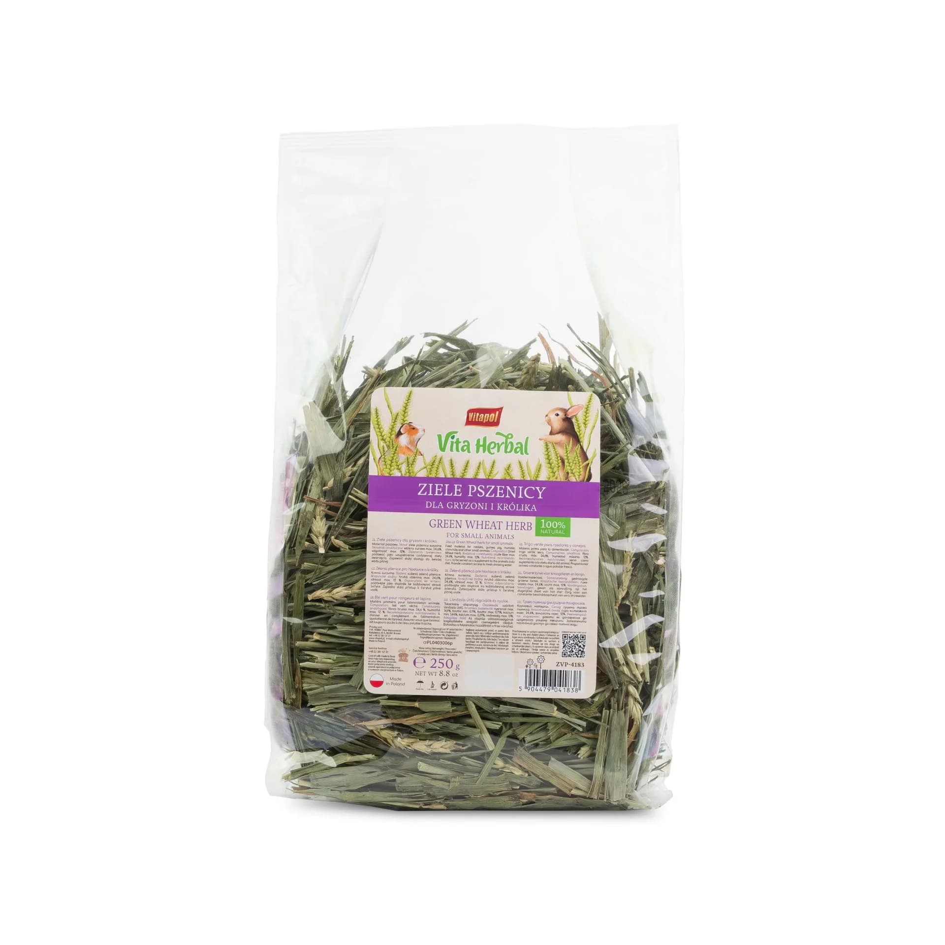 Vitapol Vita Herbal Ziele pszenicy dla gryzoni i królika 250 g