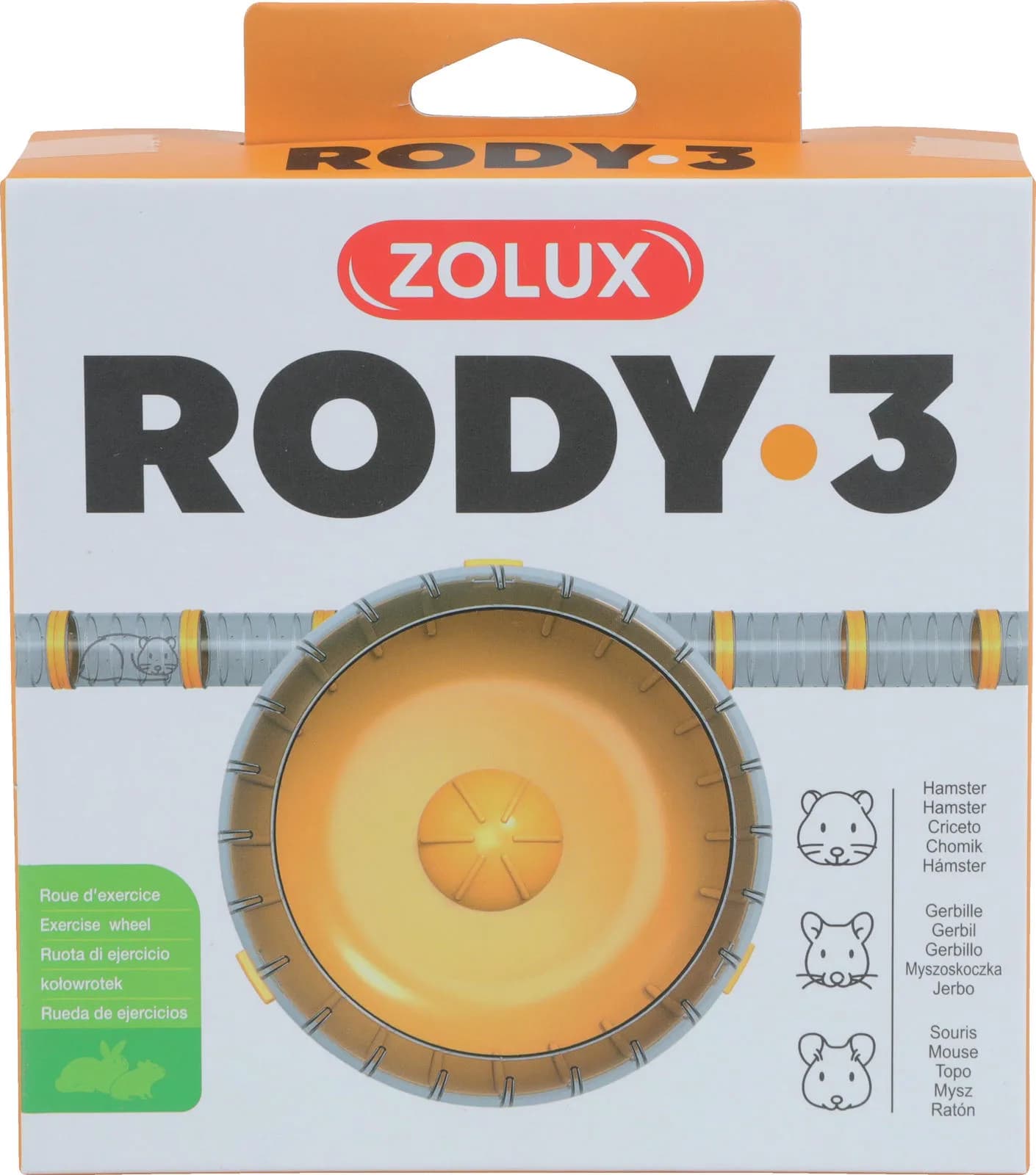 Zolux Plastikowy kołowrotek Rody3 – biały