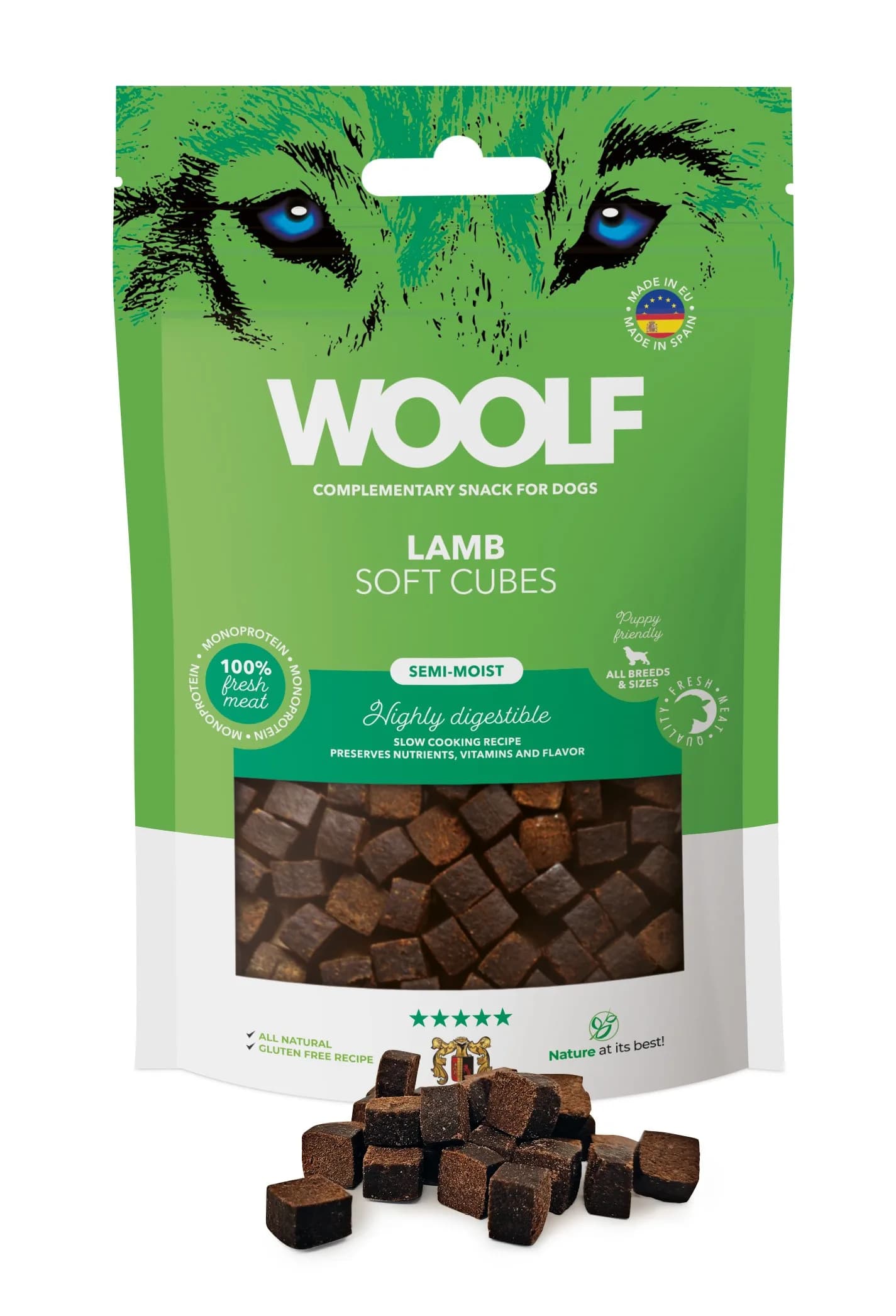 Woolf Soft Cubes Lamb przysmak monoproteinowy z jagnięciny 100 g