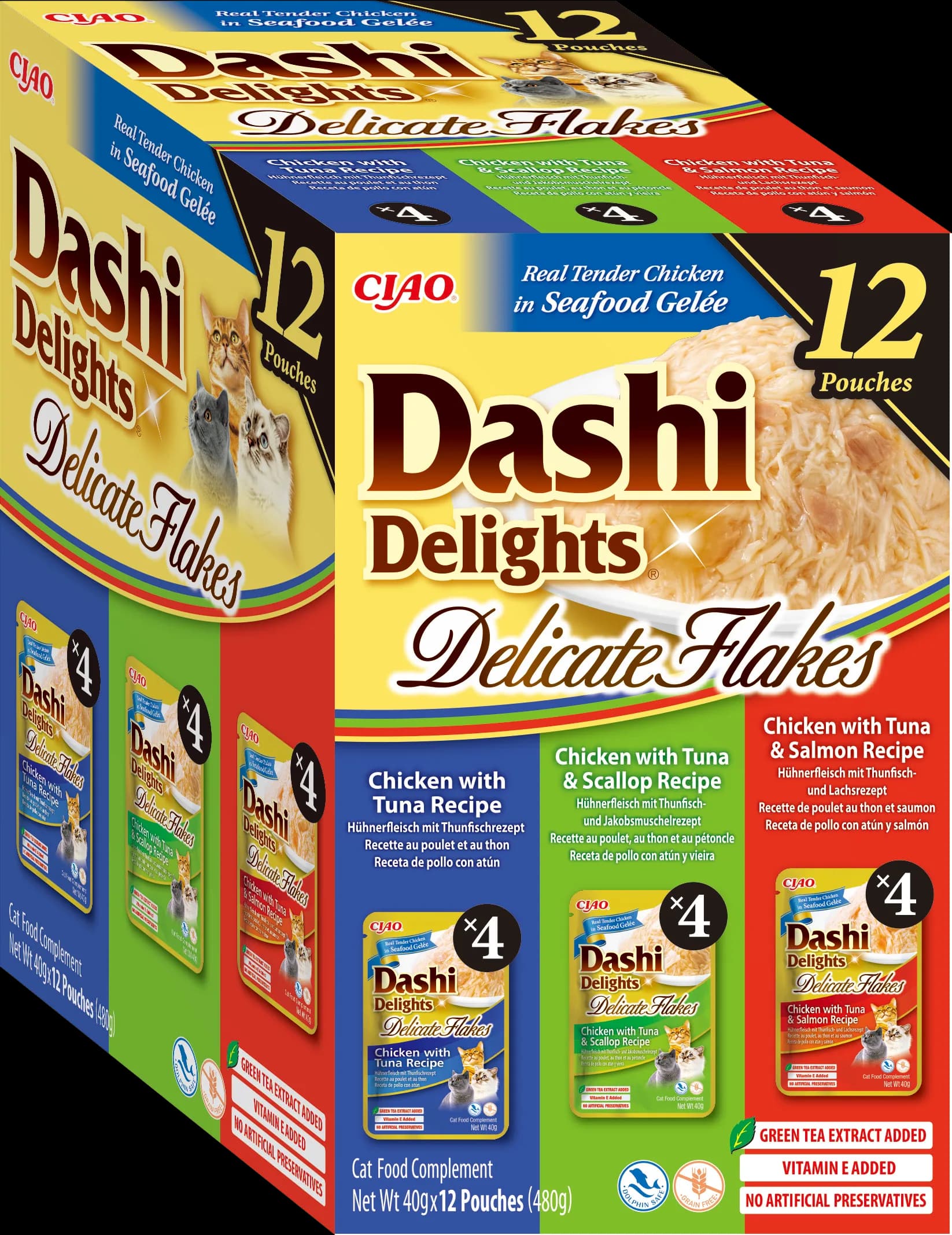 INABA Cat Karma dla kota przysmak Mix formuł z tuńczykiem 12 × 40 g 480 g