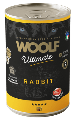 Woolf Ultimate Rabbit With Tomatoes Karma Wilgotna z Królikiem i Pomidorami dla psów Dorosłych 400 g