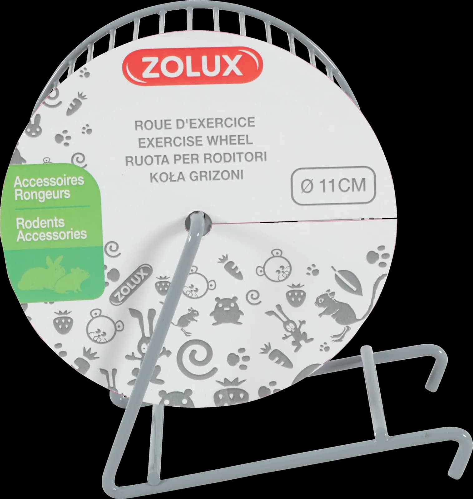 Zolux Metalowy kołowrotek dla gryzoni – beżowy, S