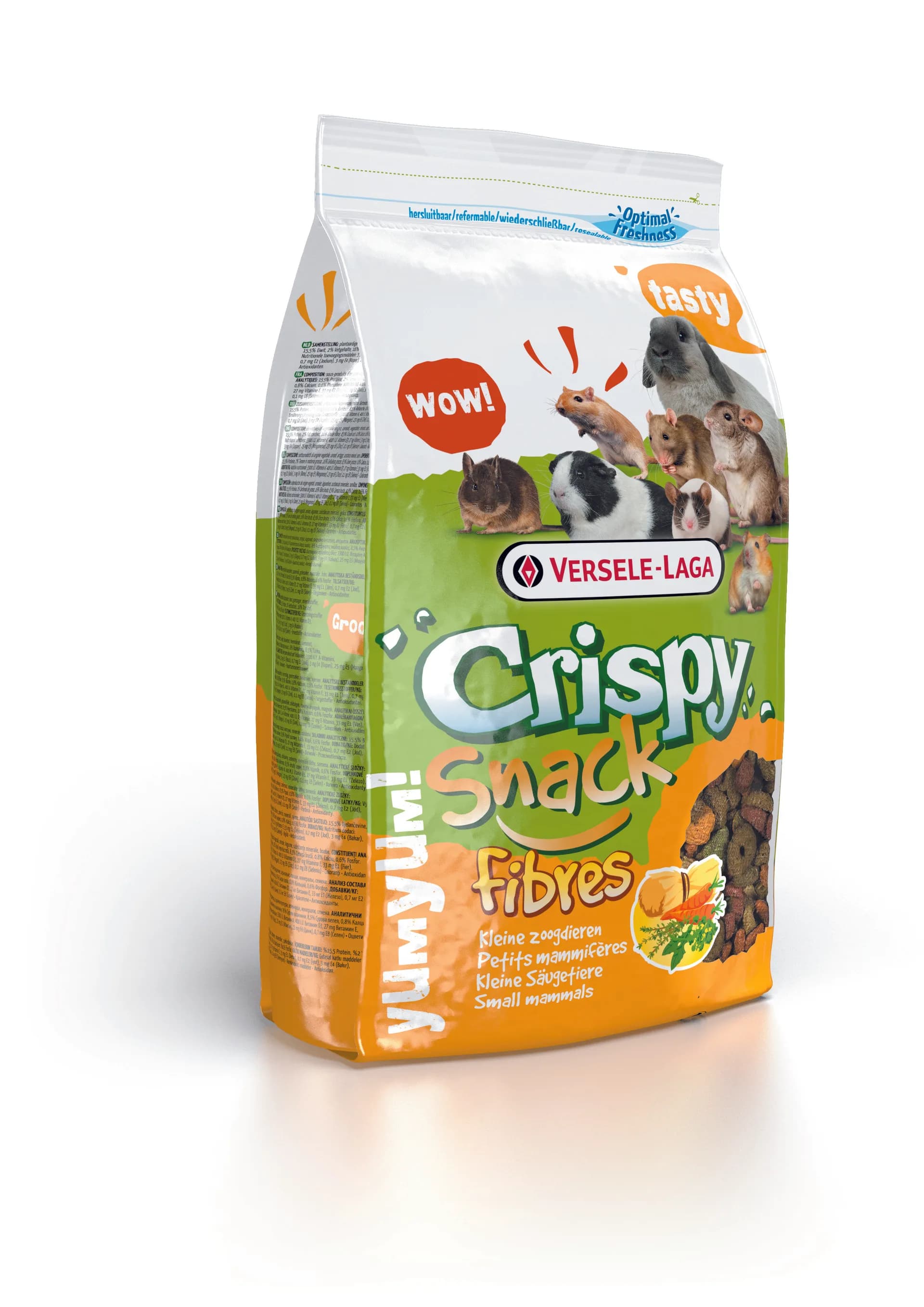 Versele-Laga Crispy Snack Fibres mieszanka uzupełniająca dla królików i gryzoni z wysoką zawartością włókna – 15 kg