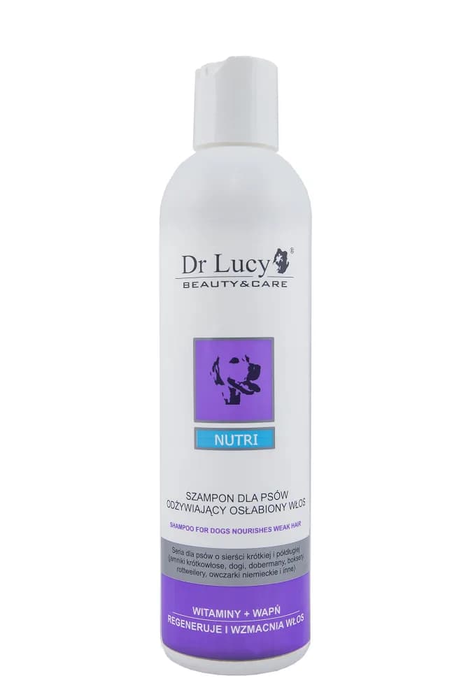 Dr Lucy Nutri szampon odżywczy z wapniem, wzmacniający osłabiony włos i nadający połysk 250 ml
