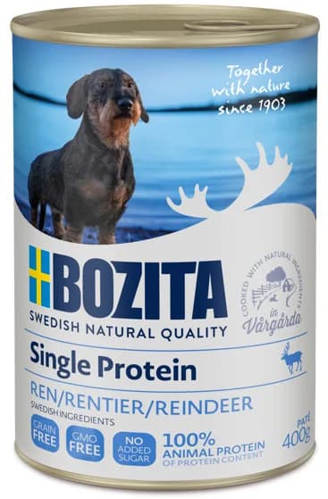 Bozita Singleprotein z wołowiną mokra karma dla psa renifer 400 g