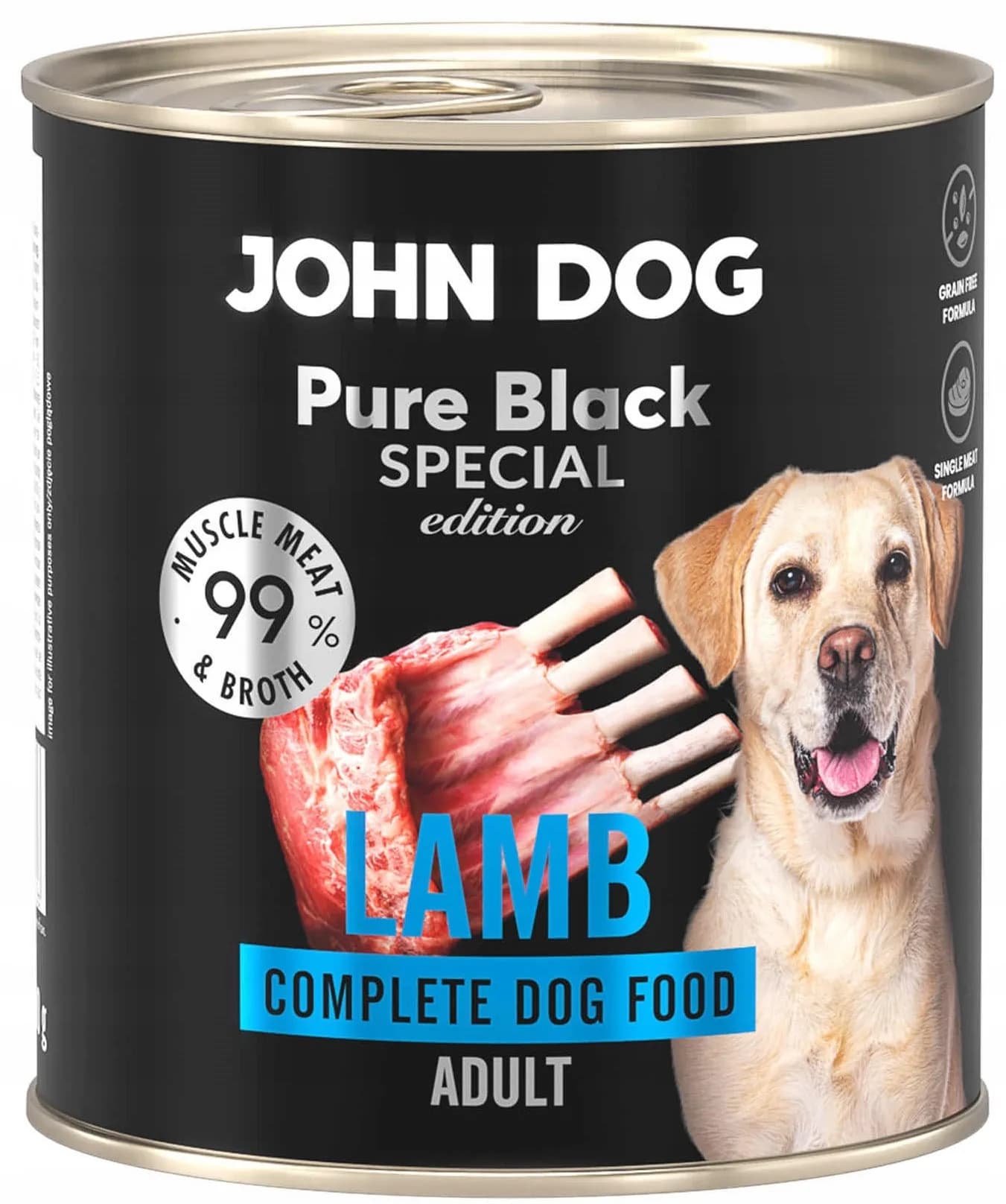 John Dog Pure Black Special Edition Dorosły Jagnięcina 99% – 800 g