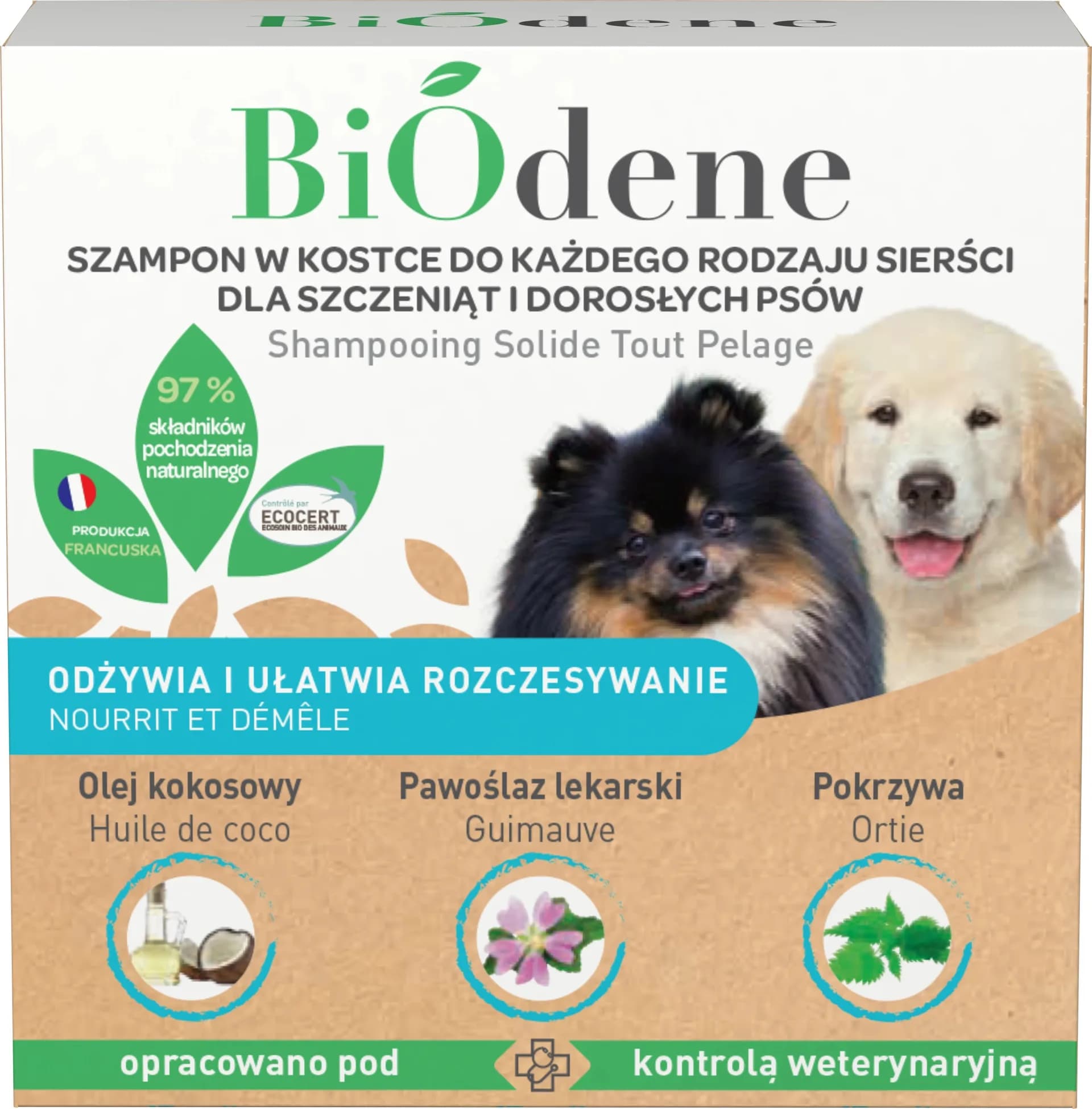 Francodex szampon Biodene w kostce dla psów i szczeniąt 100 ml