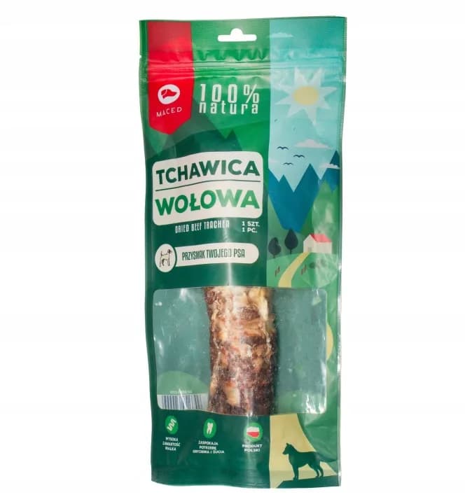 Maced Przysmak dla psa Smakołyk Tchawica Wołowa 100% Natura krótka