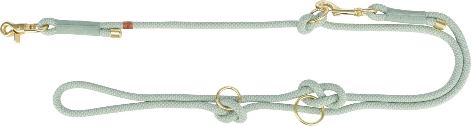 Trixie Soft Rope, smycz, dla psa – czarny / szary