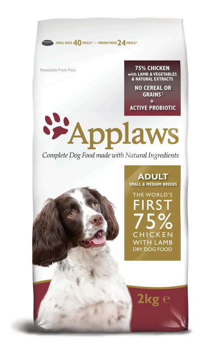 Applaws Adult Small & Medium Breed karma sucha z kurczakiem i jagnięciną dla dorosłych psów małych i średnich ras