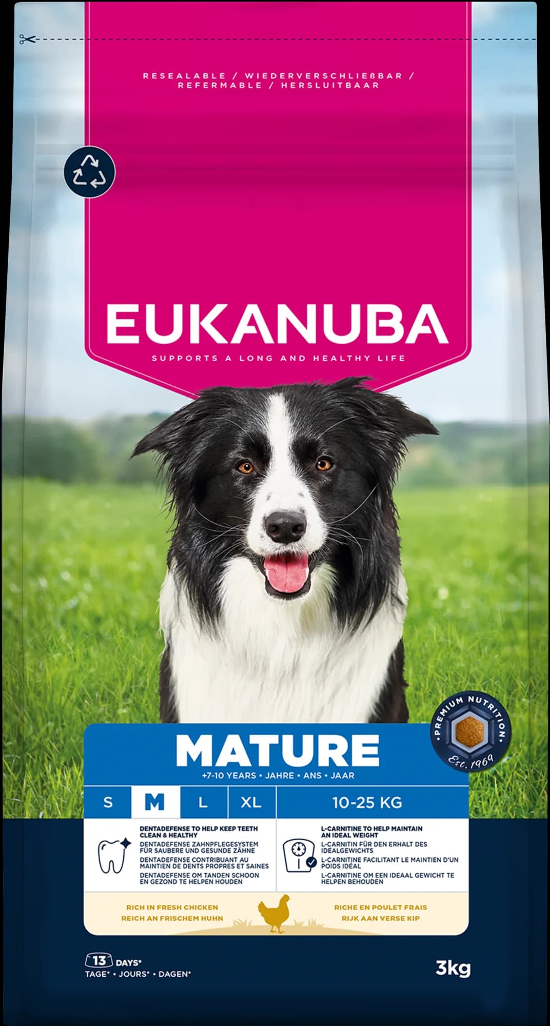 Eukanuba Dog life care adult sucha karma dla dojrzałych psów średnich ras kurczak