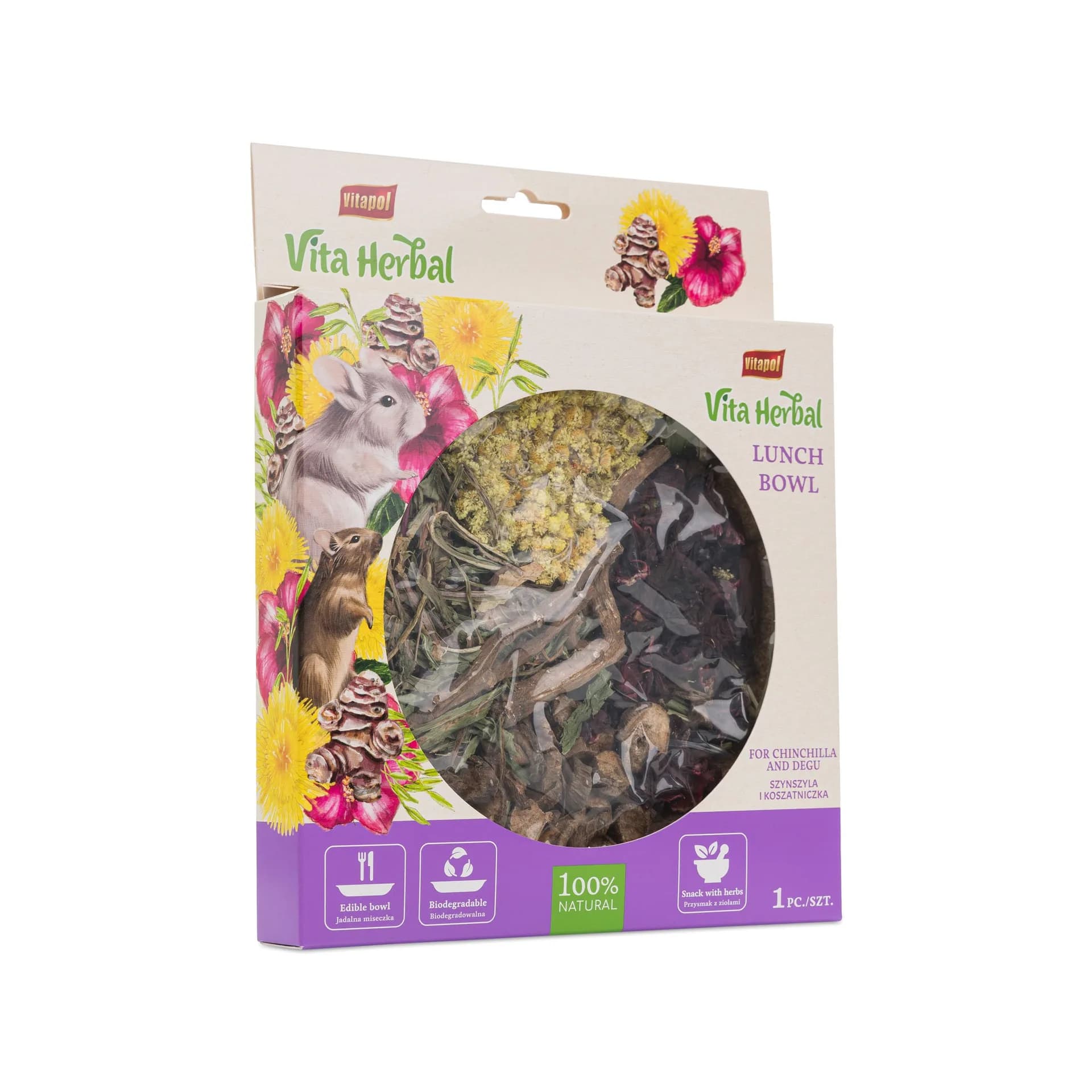 Vitapol Vita Herbal Lunch Bowl przysmak dla szynszyli i kosztaniczki