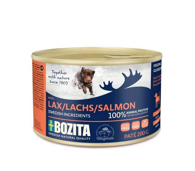 Bozita Mokra karma dla psów w puszkach łosoś 200 g