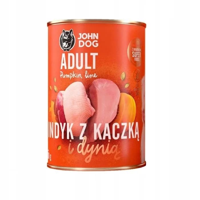 John Dog Pumpkin Dorosły indyk z kaczką i dynią