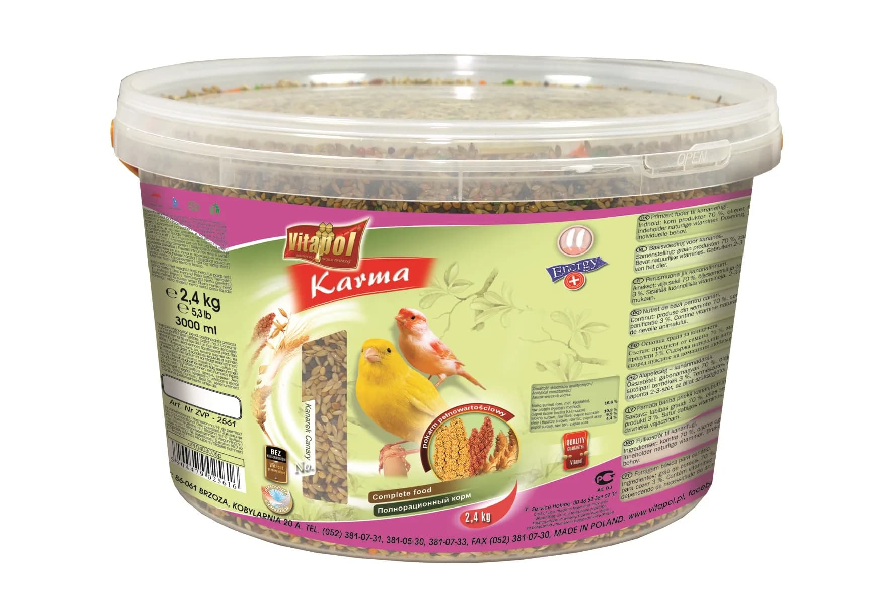 Vitapol Karma pełnoporcjowa dla kanarka – 0,5 kg
