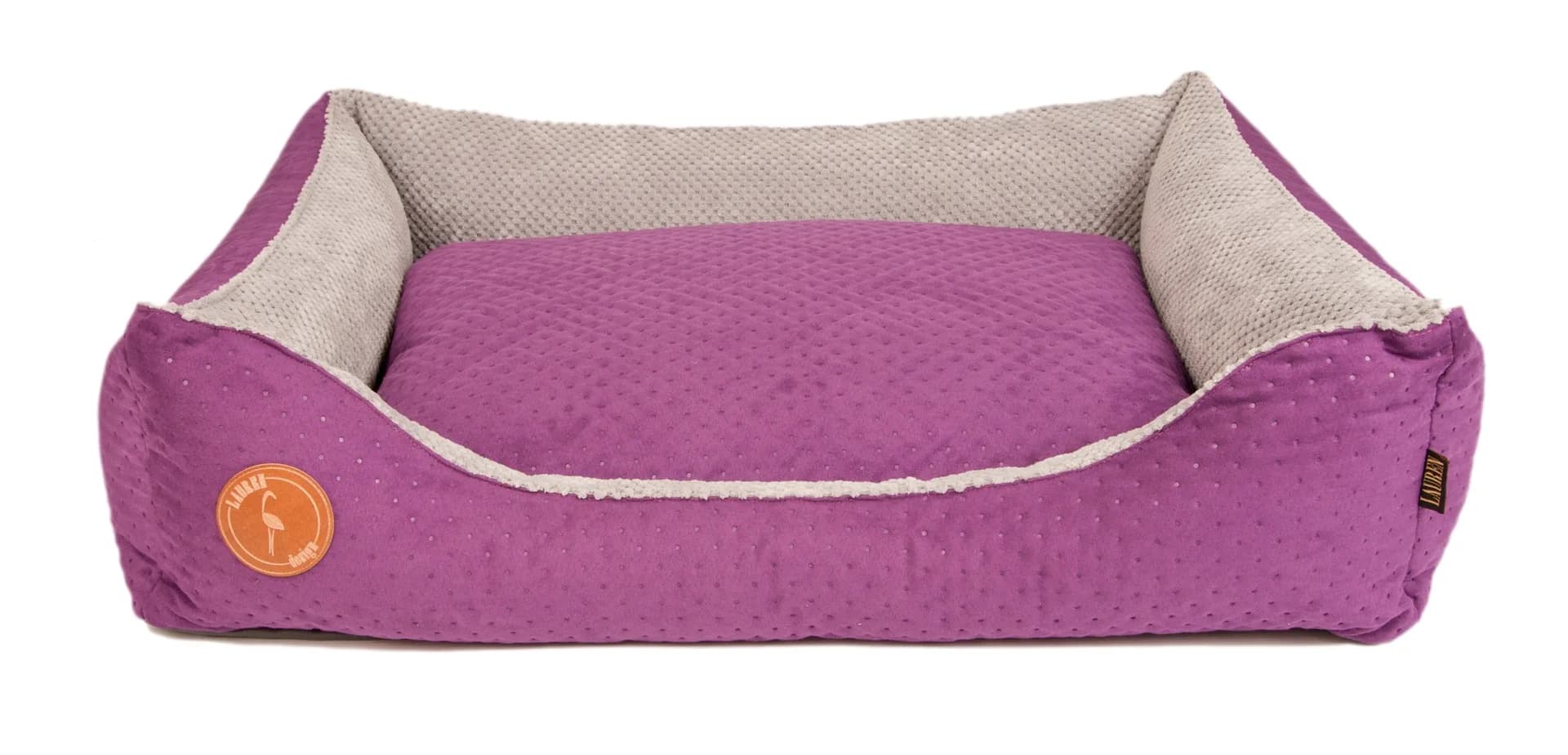 Lauren Design Legowisko pikowane Cezar dla psa i kota – brązowy, 60 × 50