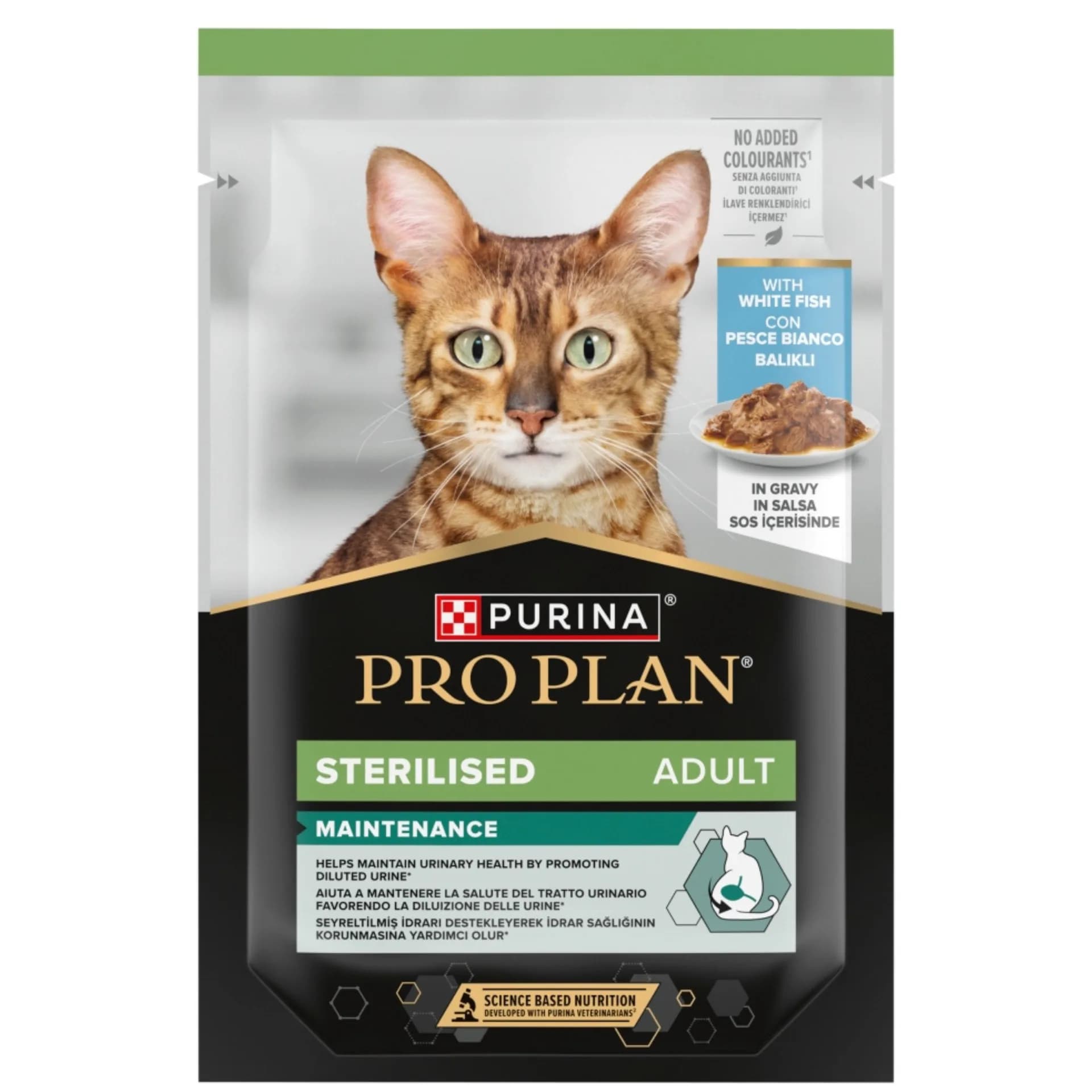 Purina Pro Plan Maintenance Sterilised Adult karma mokra dla dorosłych kotów z białą rybą w sosie 85 g