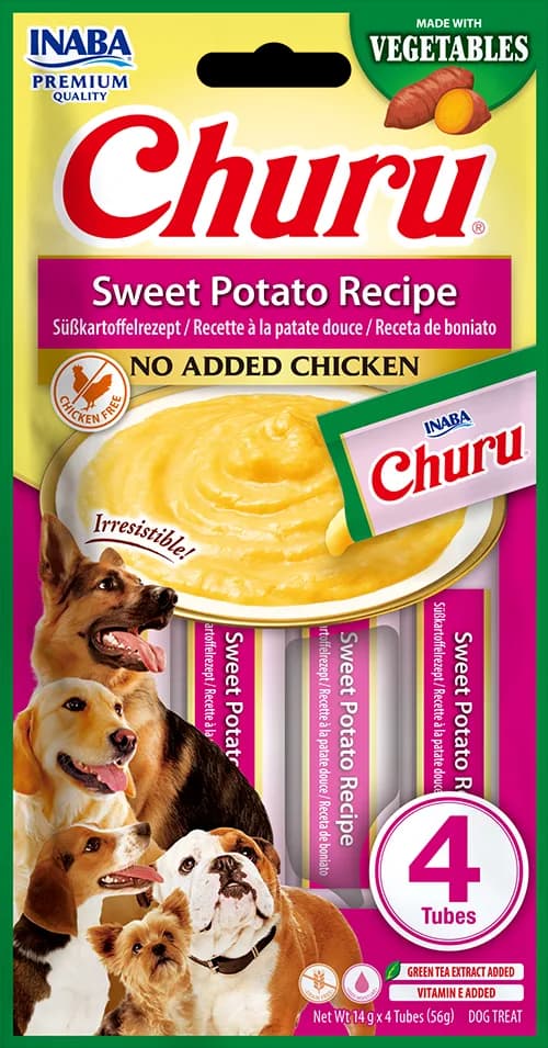 INABA Churu Dog Vege Sweet Potato przysmak dla psów 4 x 14 g