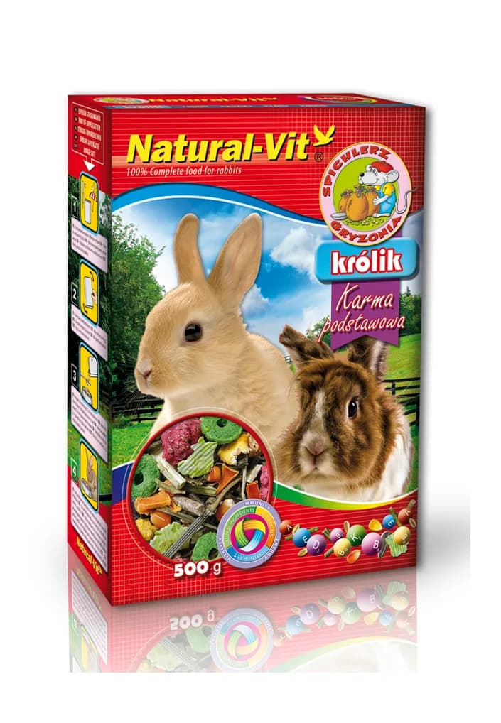 Natural-Vit Spichlerz gryzonia dla królików 500 g