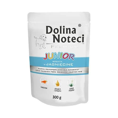 Dolina Noteci Premium Junior bogata w jagnięcinę dla szczeniąt, saszetka 300 g
