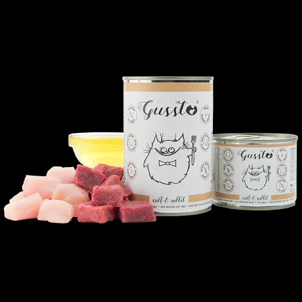 Gussto Cat puszka Fresh Calf & Rabbit dla kota – 200 g