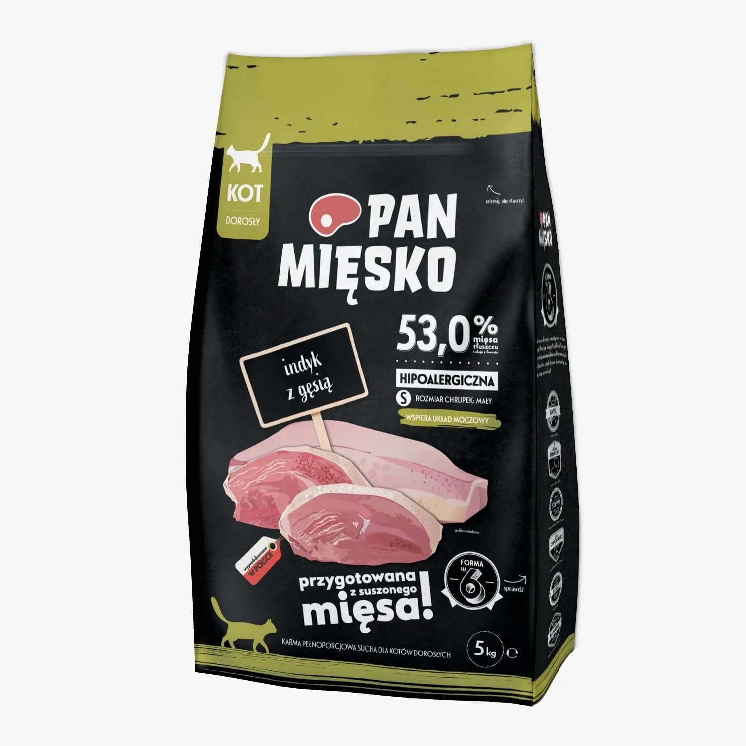 Pan Mięsko Karma sucha dla kota Indyk z gęsią – 5 kg