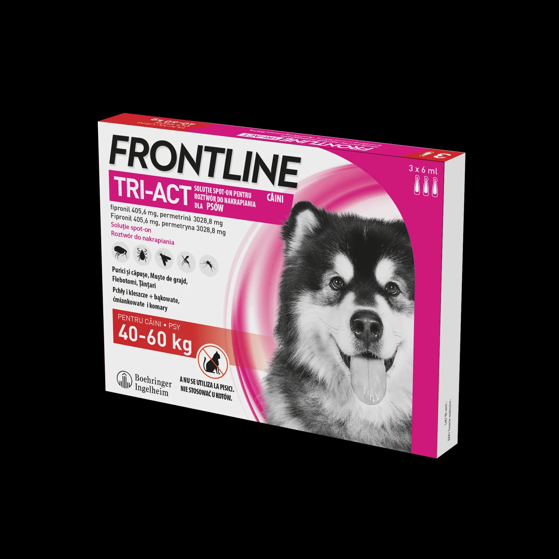 Frontline Tri-Act roztwór do nakrapiania dla psów o różnej wadze – XS