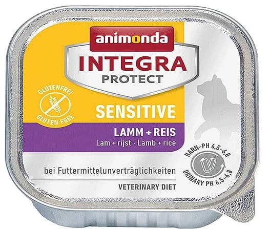 Animonda Integra Protect Sensitive karma mokra dla dorosłych kotów jagnięcina z ryżem 100 g