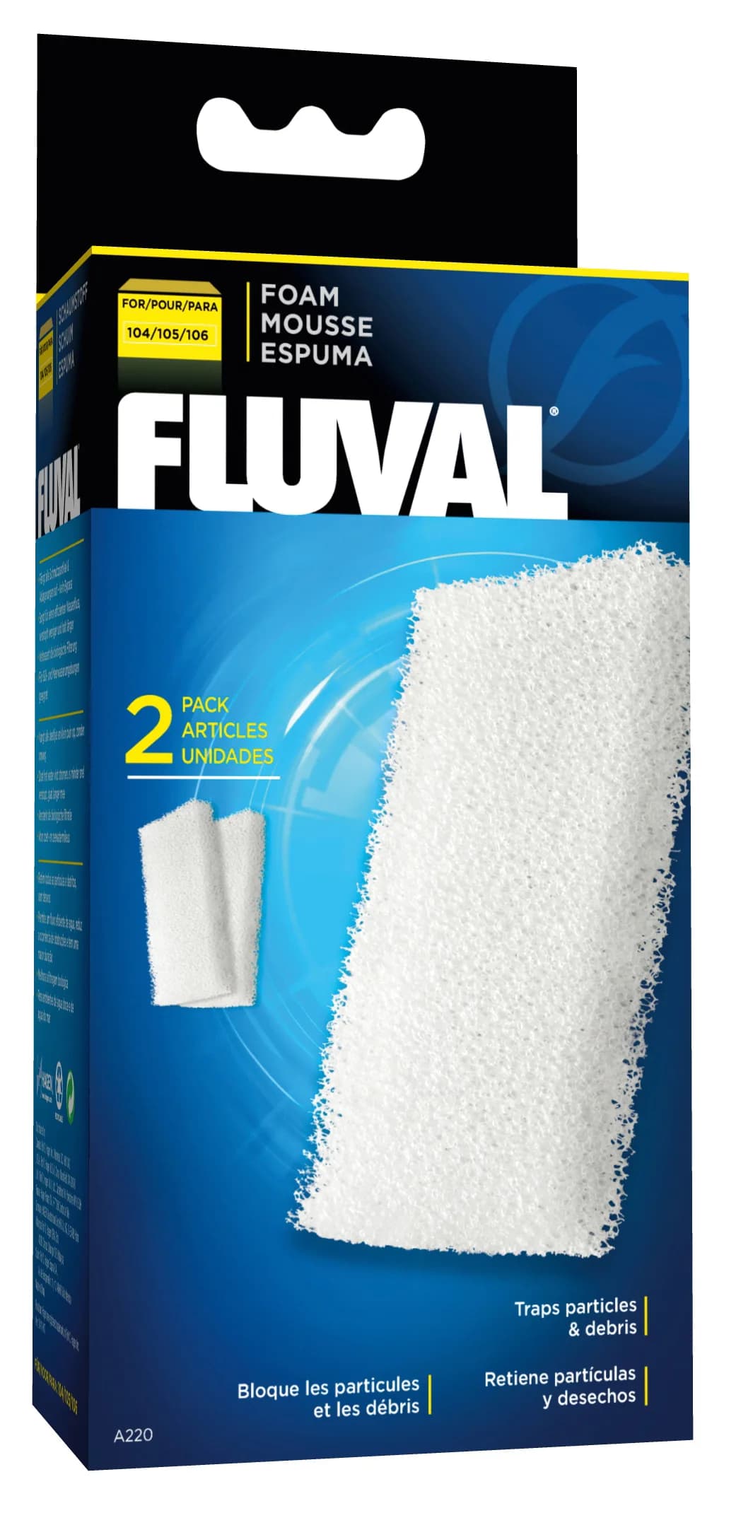 Fluval Wkład gąbkowy do filtrów 104/105/106