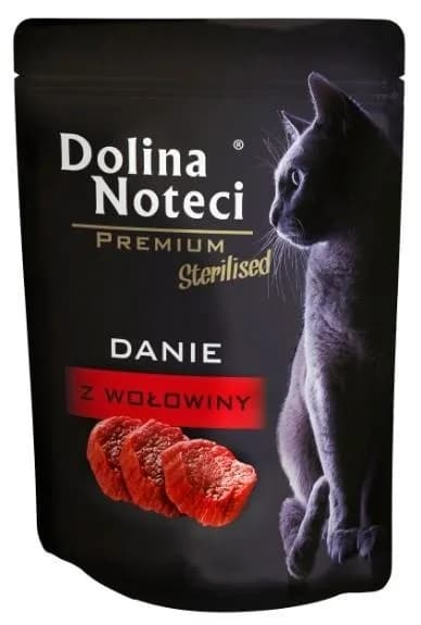 Dolina Noteci Premium kot Sterilised saszetka Danie z wołowiny dla kota 85 g