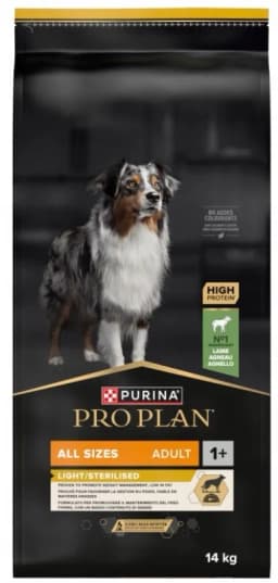 PRO PLAN Light/Sterilised Karma dla psów bogata w jagnięcinę