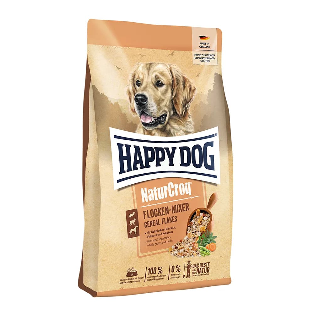 Happy Dog Flocken Mixer Płatki wielozbożowe do mieszania z mięsem 1,5 kg