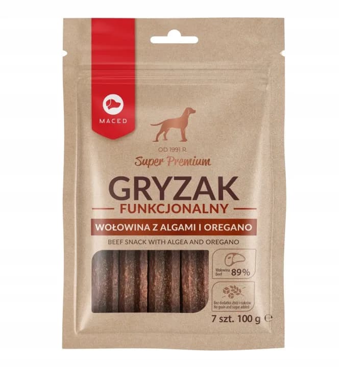 Maced Gryzaki Przysmaki dla psów Gryzak Funkcjonalny Smakołyki Algi 7 szt.
