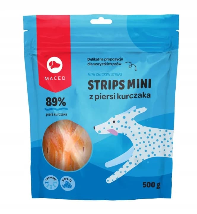 Maced Strips Mini z Piersi Kurczaka 500 g