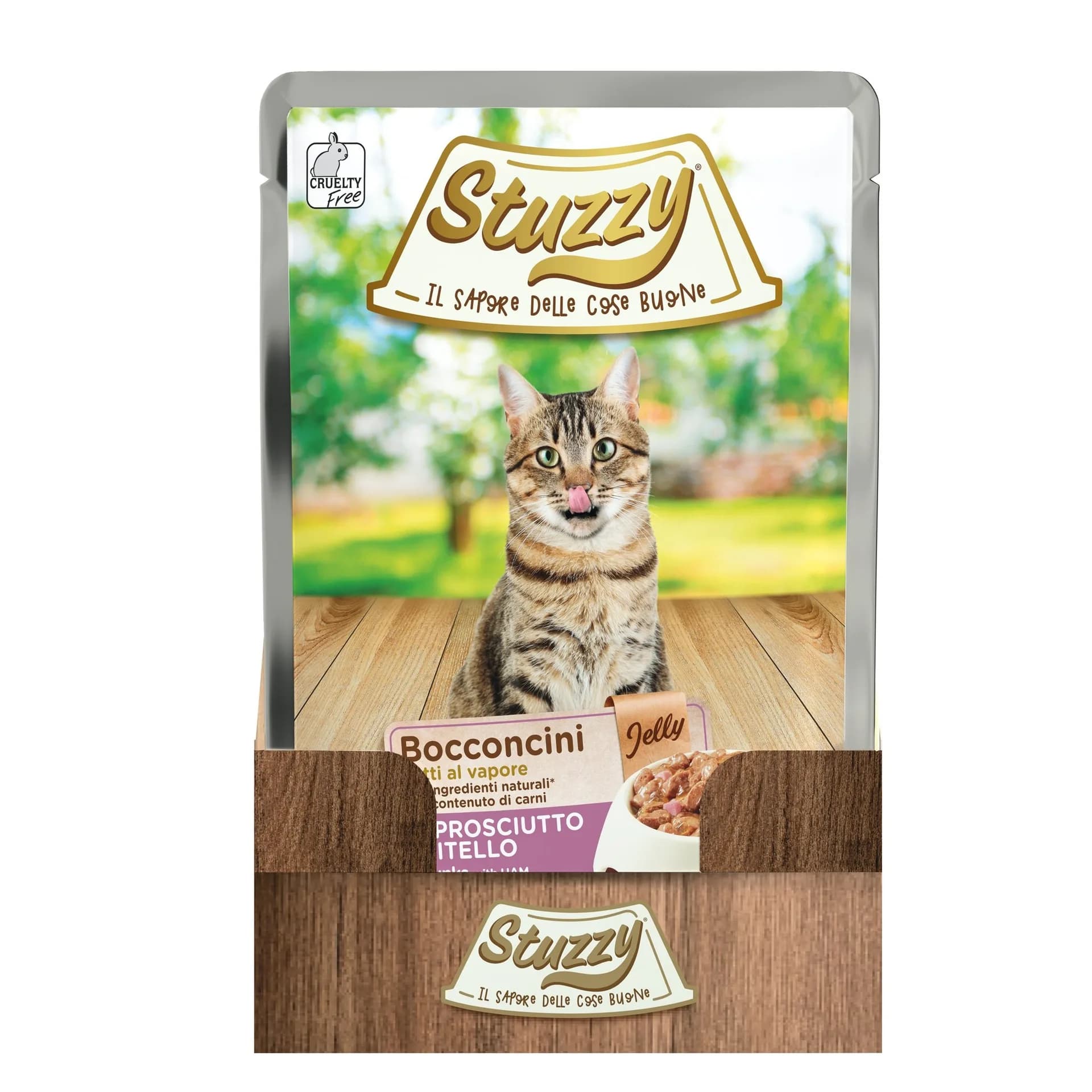 Stuzzy Bocconcini karma mokra dla kota szynka z cielęciną w galarecie saszetka 85 g