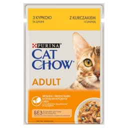 Cat Chow Purina Adult mokra karma z kurczakiem i cukinią w galaretce 85 g