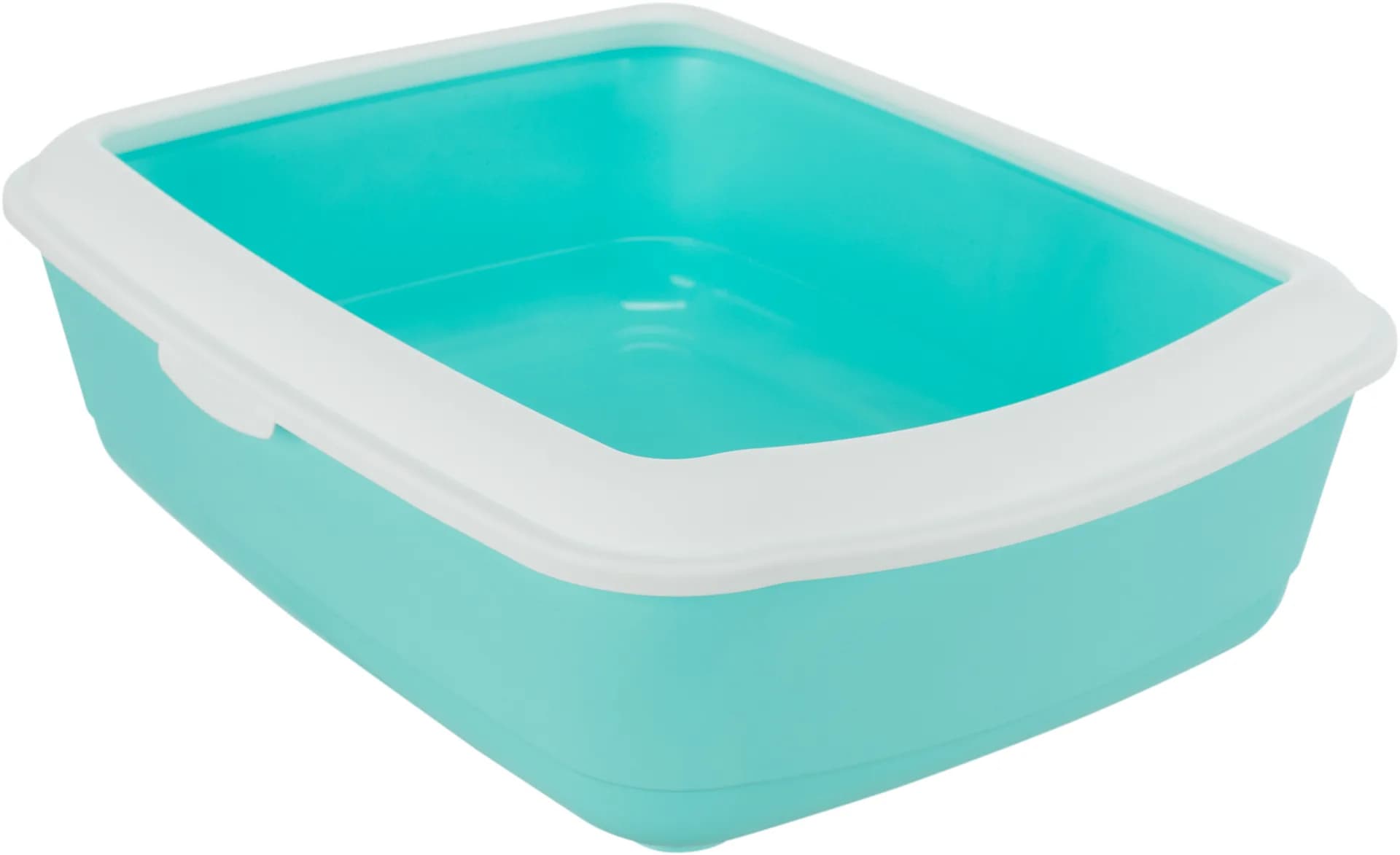 Trixie Classic kuweta dla kota plastik – turkusowy / biały, 37 × 15 × 48 cm