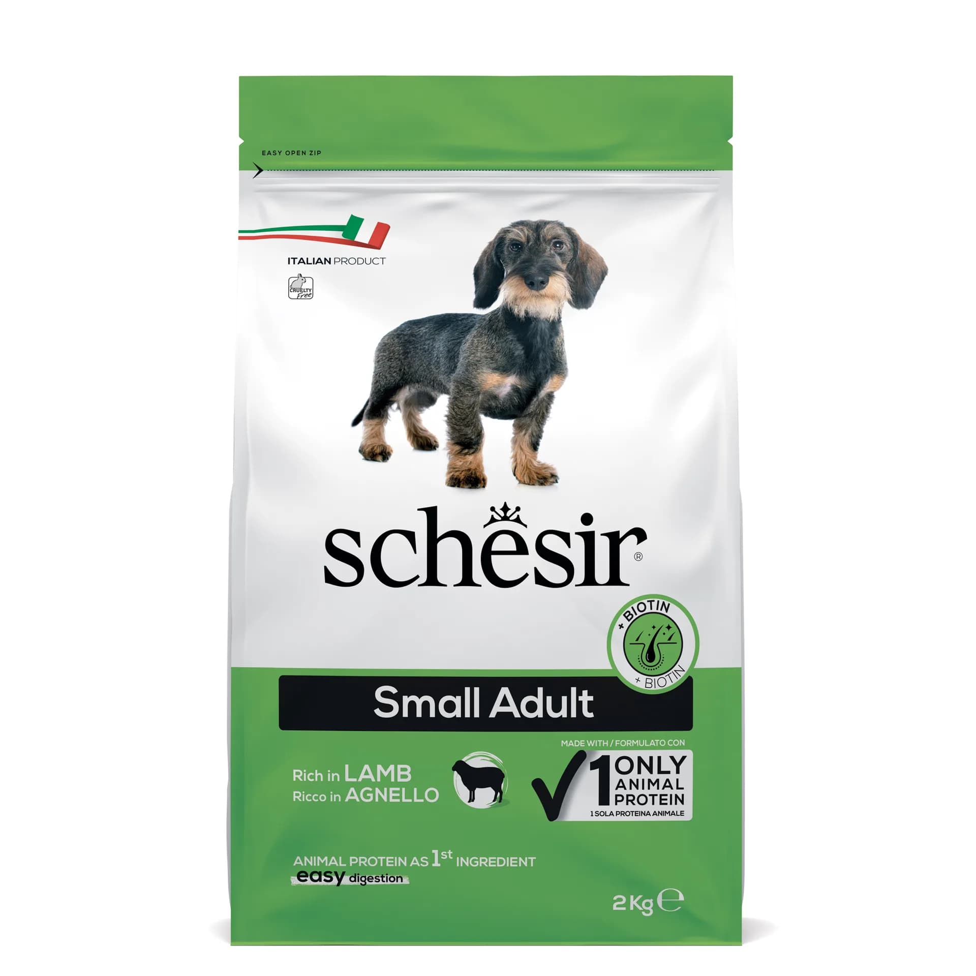 Schesir Original Small Adult with Lamb karma sucha z jagnięciną dla dorosłych psów małych ras – 2 kg