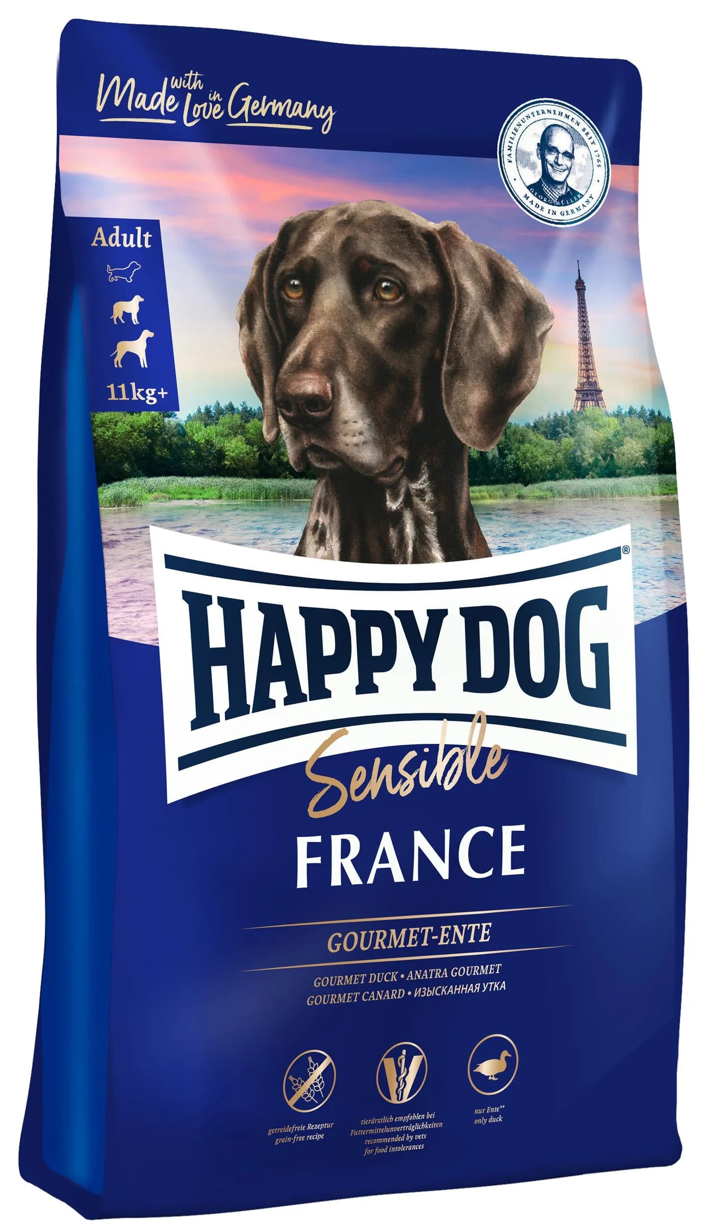 Happy Dog Sensible France kaczka i ziemniaki karma sucha dla dorosłych psów – 11 kg