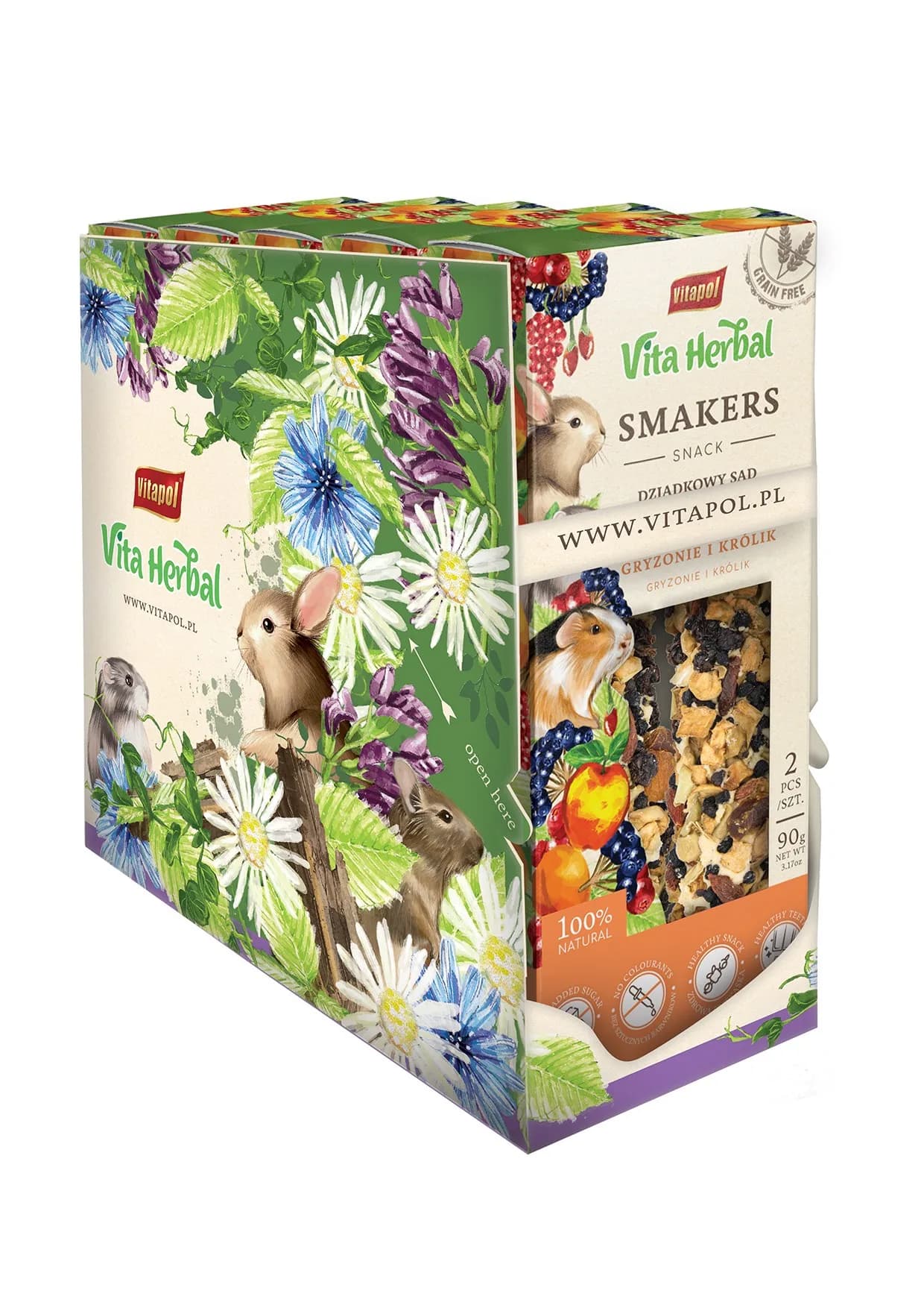 Vitapol Vita Herbal Smakers Dziadkowy sad przysmak dla gryzoni i królika 1 szt. 90 g