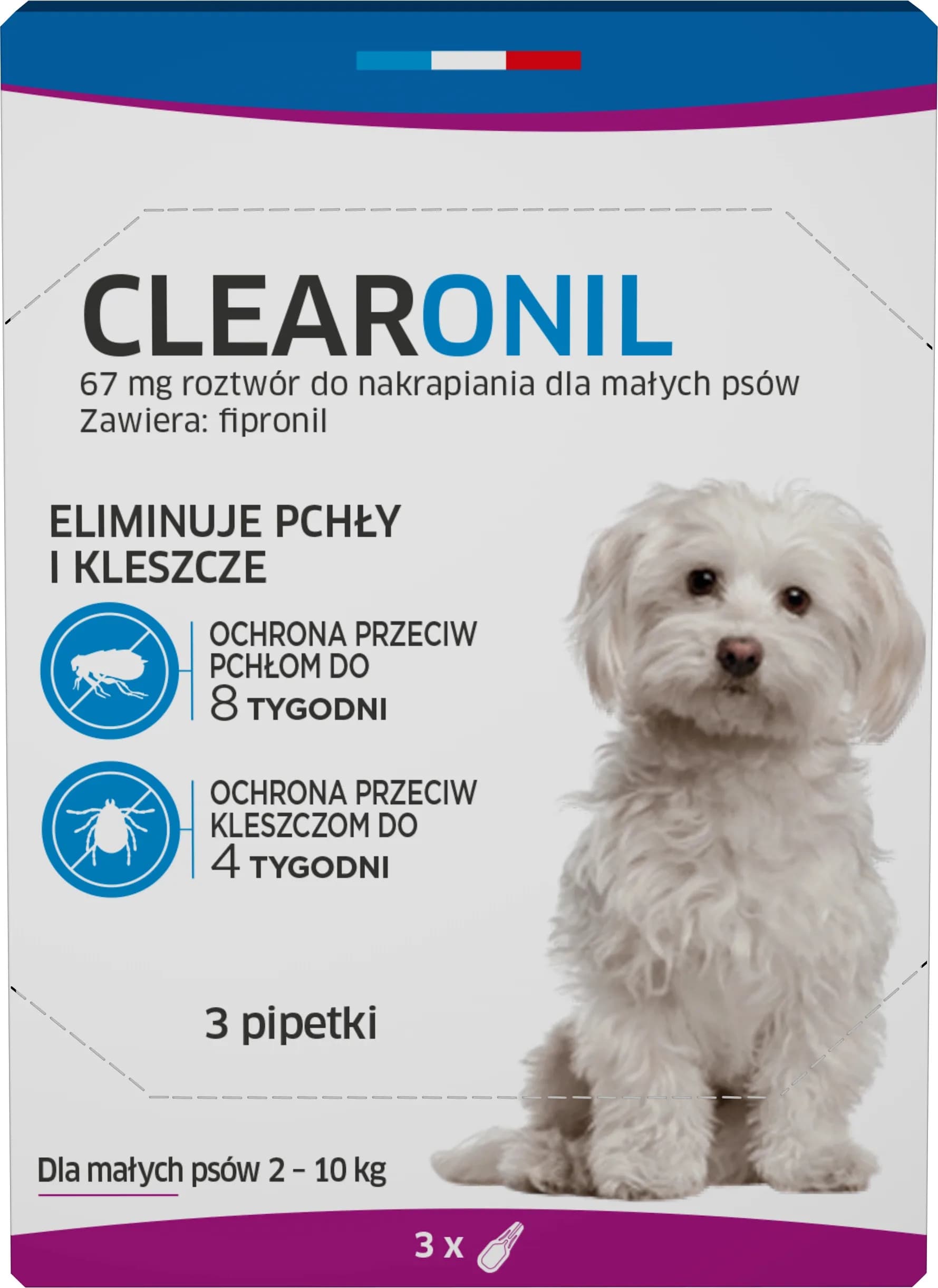 Francodex Clearonil dla psów 3 pipetki – S