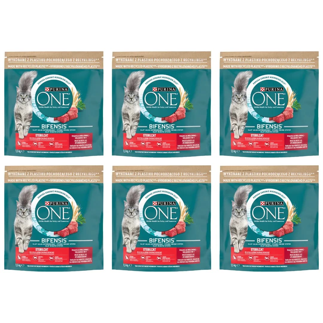 Purina ONE Sterilcat Bogata w wołowinę i pszenicę – 800 g