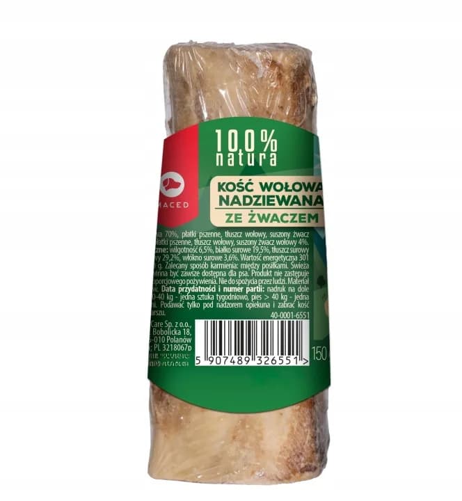 Maced 100% Natura Kość Nadziewana ze Żwaczem 150 g