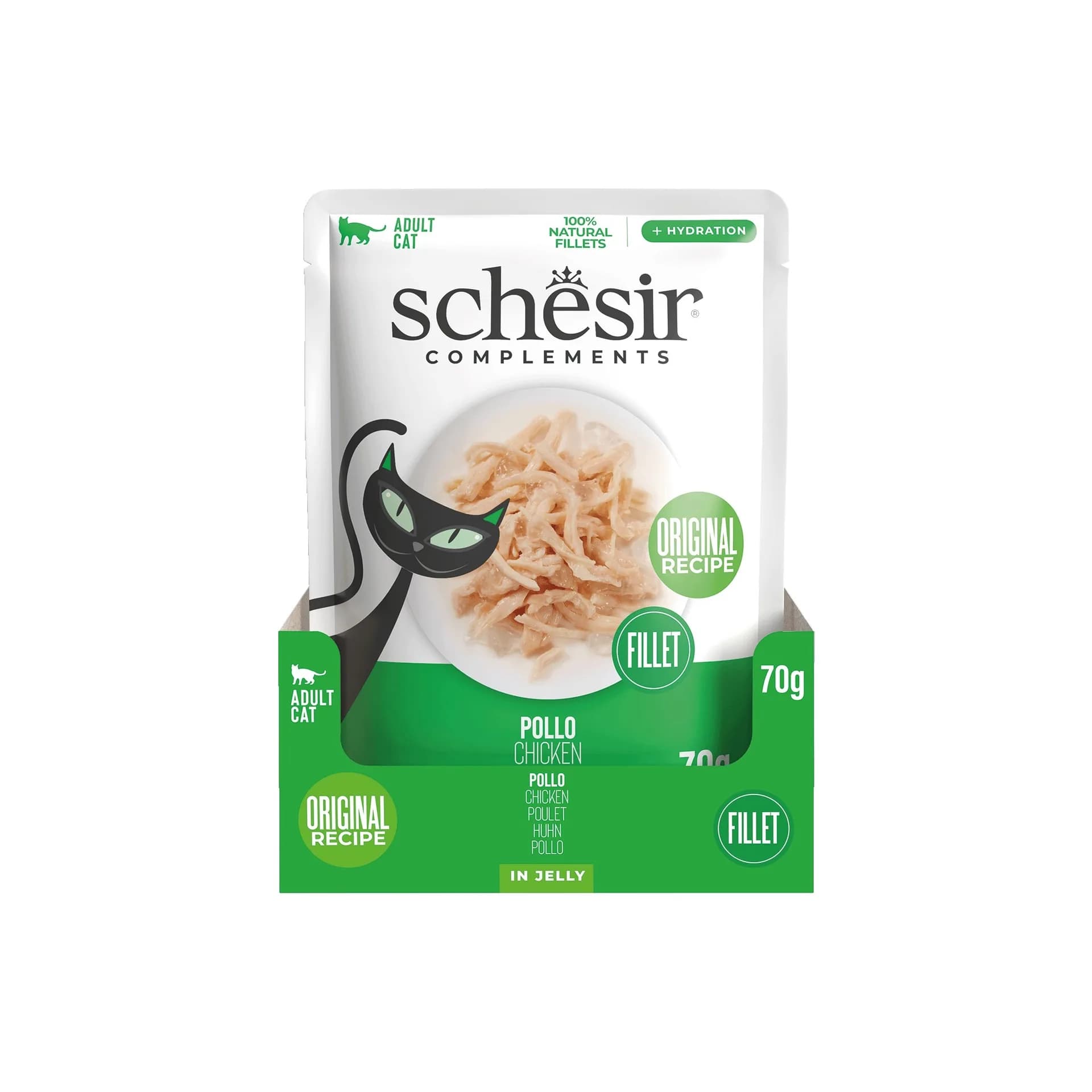 Schesir Complements karma mokra dla dorosłych kotów kurczak w galarecie 70 g