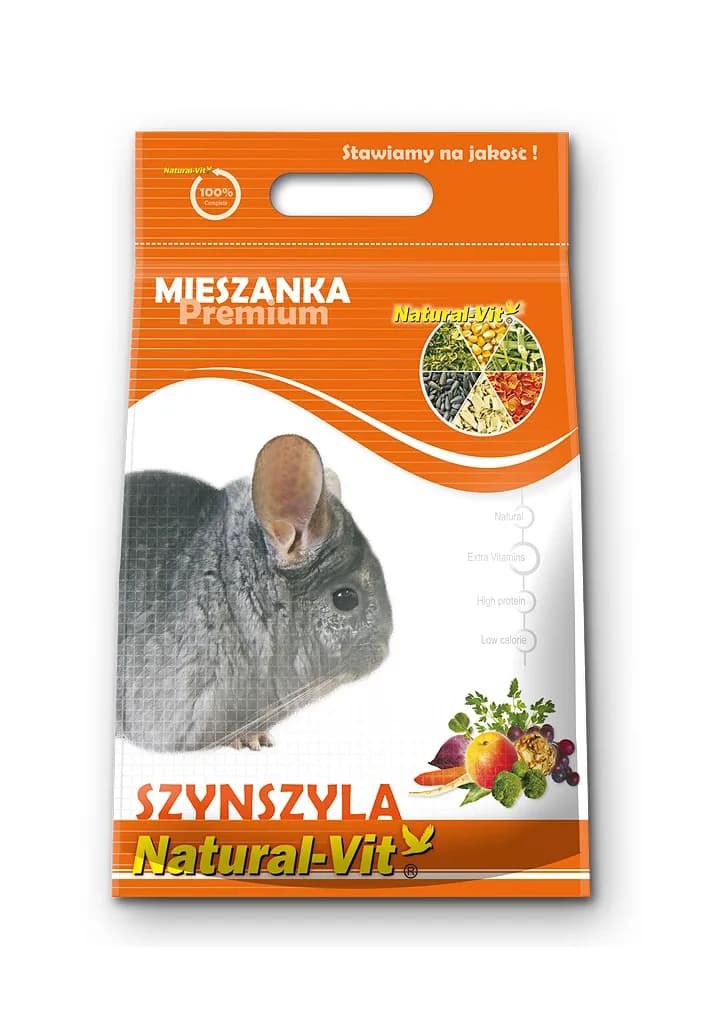 Natural-Vit Karma pełnoporcjowa dla szynszyli Premium 500 g