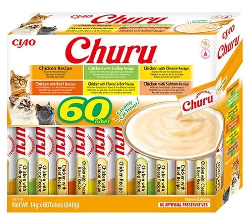 INABA Cat Churu Varieties przysmak dla kotów Chicken 60 × 14 g