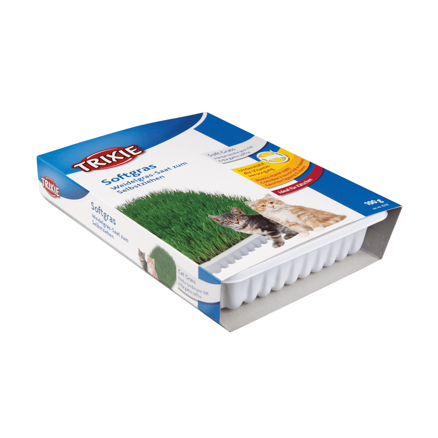 Trixie Miękka trawa dla kota 100 g – w pojemniku